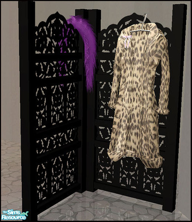 Sims 2 — Bohemian - divider by steffor — the coat and the feather boa are extra available