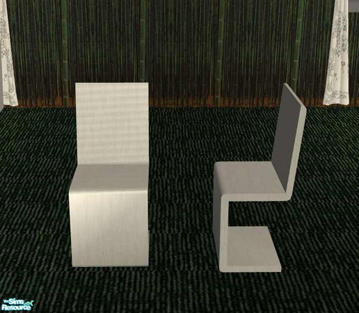 Sims 2 — Panda Bedroom - Panda Desk Chair by Riverwillows — Lovely white desk chair. Part of the Panda Bedroom by