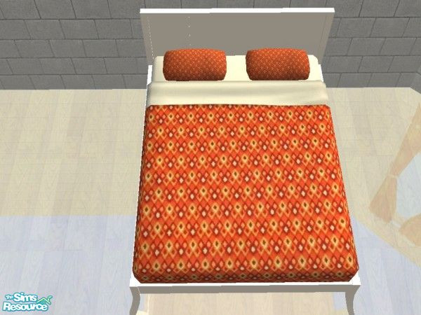 Sims 2 — Orange Bedding - 7 by Birbir — Sooner or later it had to come to this; orange bedding. No windmills, tulips or