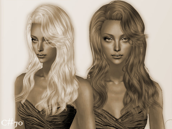 Sims 2 — Artificial Love Hairstyle - Mesh by Cazy — Hairstyle for female, young adult~elder