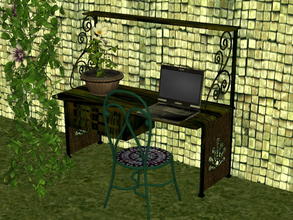 Sims 2 — Arcadia Desk Recolor Set - Meesha-s2l-da-drkgrn by zaligelover2 — 12 recolors of Sims2Luxe\'s Arcadia Desk. Mesh