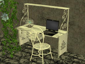 Sims 2 — Arcadia Desk Recolor Set - Meesha-s2l-da-wht by zaligelover2 — 12 recolors of Sims2Luxe\'s Arcadia Desk. Mesh