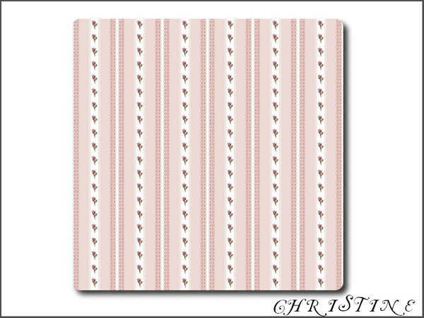 Sims 3 — Spring Rose dv2 by cm_11778 — A new set of soft pink floral and stripe patterns for your Sim homes.