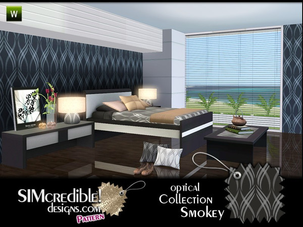 Sims 3 — Smokey by SIMcredible! — Optical Patterns collection by SIMcredibledesigns.com