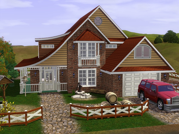 Sims 3 — Ranch  by gabi892 — Old large ranch house for family. Ranch has two story. On the first floor there is a living