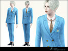 Sims 3 — G-dragon's blue suit by K-sider2 — G-dragon's blue suit at CROOKED M/V. CROOKED M/V -