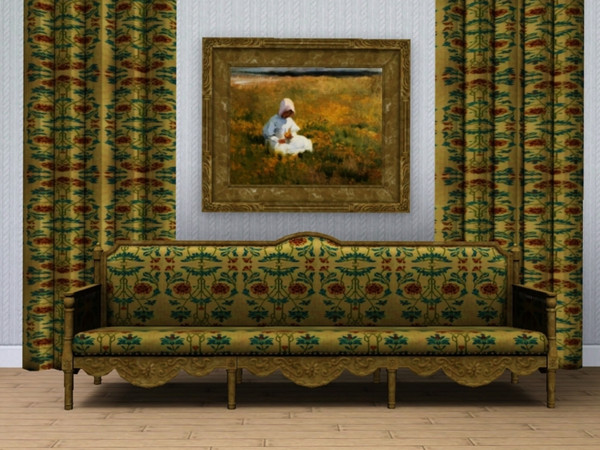 Sims 3 — Art Nouveau Pattern 1 by orlov — Classic Art Nouveau pattern, suitable for curtains, furniture and wall