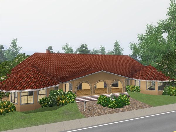 Sims 3 — Tesoro by JaleeMaggie — Mediterranean style villa with four bedrooms (including master suite), two and a half