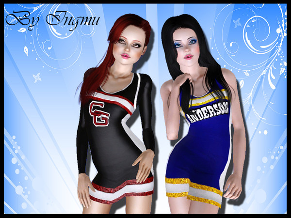 Sims 3 — Varsity Uniform v2 by ingmu2 — Beautiful cheerleading varsity uniform. Requested by Cmusgrove123