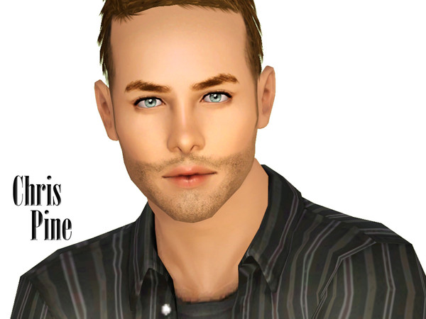Sims 3 — Chris Pine by Ms_Blue — Christopher Whitelaw [Chris] Pine (born August 26, 1980) is an American actor in films