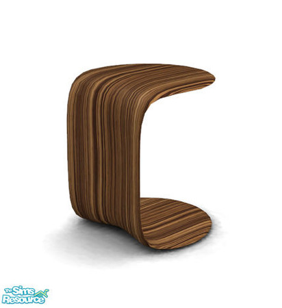 Sims 2 — Mondrian - Side Table Zebrano Recolor by Murano — Side table in zebrano wood.