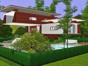 Sims 3 — Birdie by Guardgian2 — Birdie is a 2 stories modern house featuring 1 bedroom, 1 bathroom, a study, a kitchen, a