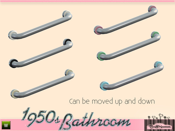 Sims 3 — 1950s Bathroom Tubholder by BuffSumm — Part of the *1950s Bathroom* ***TSRAA***