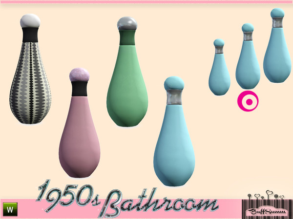 Sims 3 — 1950s Bathroom Bottle medium by BuffSumm — Part of the *1950s Bathroom* ***TSRAA***