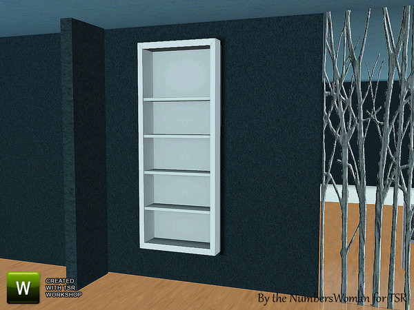 Sims 3 — Tropical Whicker Living Wall Shelf by TheNumbersWoman — Whicker furnishings for that tropical design. By