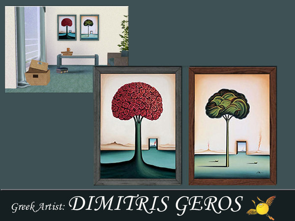 Sims 3 — Greek Painters: Dimitris Geros by evi — Modern painting by Dimitris Geros