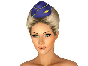 Sims 3 — Hot Halloween Stewardess Hat by Ms_Blue — Presenting Naomi Jamieson in the Hot Halloween Stewardess Set.