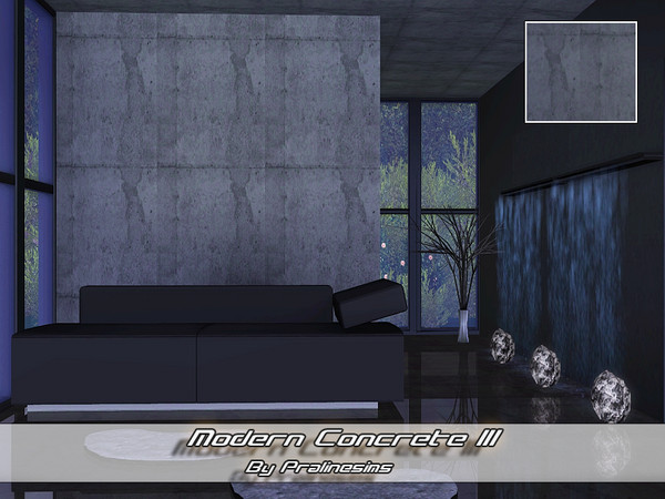 Sims 3 — Modern Concrete III by Pralinesims — By Pralinesims under: Masonry