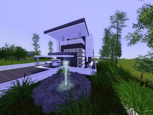 Sims 3 — Modern Concept by Aldo852 — This is a three floors modern house for big family. First floor: living room, dining