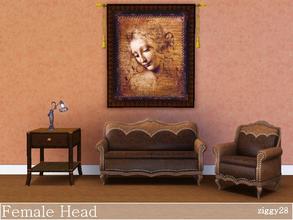 Sims 3 — Female Head by ziggy28 — An iconic masterpiece by the artist Leonardo da Vinci now available as a taptestry to