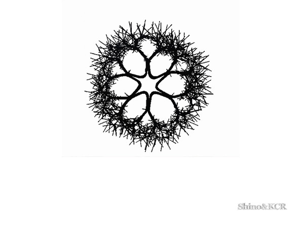 Sims 3 — Gothic Bedroom - Wallstencil Thornessmaller by ShinoKCR — 