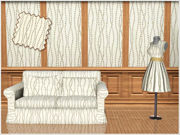 Sims 3 — Pattern Floral08 by Severinka_ — Delicate pastel pattern with floral ornament. Perfect for decorating rooms in