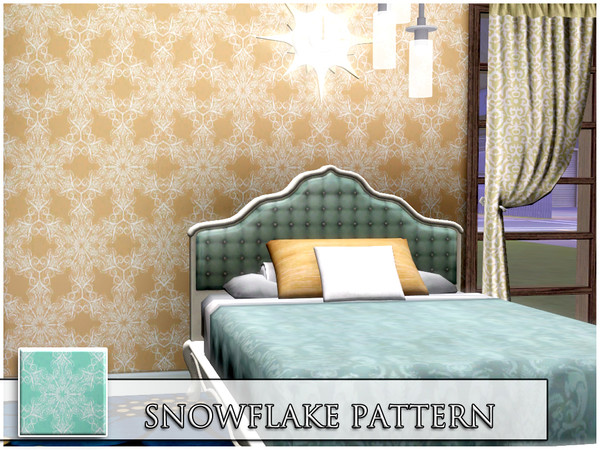 Sims 3 — Snowflake! by mix_666 — Snowflake! A new pattern for you sims :D Two recolorable channels, listen in the