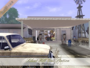 Sims 3 — Silent Hill Gas Station by Pralinesims — Base game NO EP's and SP's