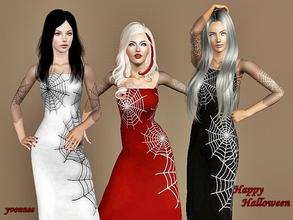 Sims 3 — Halloween Dress Estella by yvonnee2 — Happy Halloween ! Halloween Dress Estella for your female sims ,
