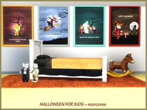 Sims 3 — Halloween For Kids_marcorse by marcorse — 4 paintings in 1 file. A set of not so scary, Halloween paintings for