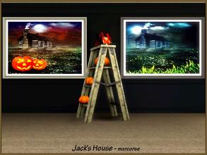 Sims 3 — Jack's House_marcorse by marcorse — A pair of Jack o'Lantern Halloween paintings - not so scary, with a couple