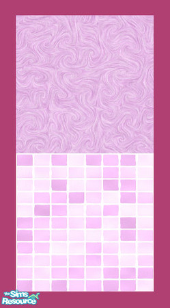 Sims 2 — MDP Pastel Swirl Half Tile V2 by MelandStv — There are 12 colourful walls in this set. hey are part of my Pastel