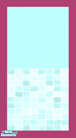 Sims 2 — MDP Pastel Teal Half Tile V2 by MelandStv — There are 12 colourful walls in this set. hey are part of my Pastel