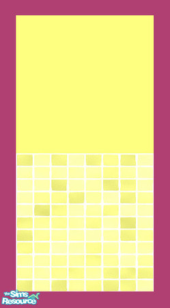 Sims 2 — MDP Lemon Half Tile V2 by MelandStv — There are 20 colourful walls in this set. They are part of my Colour Pack