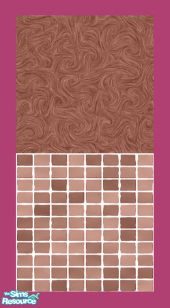 Sims 2 — MDP Chocolate Swirl Half Tile V2 by MelandStv — There are 20 colourful walls in this set. They are part of my
