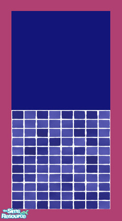 Sims 2 — MDP Navy Half Tile V2 by MelandStv — There are 20 colourful walls in this set. They are part of my Colour Pack