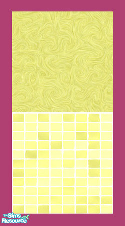 Sims 2 — MDP Lemon Swirl Half Tile V2 by MelandStv — There are 20 colourful walls in this set. They are part of my Colour