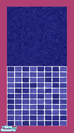 Sims 2 — MDP Navy Swirl Half Tile V2 by MelandStv — There are 20 colourful walls in this set. They are part of my Colour