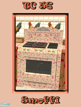 Sims 2 — TC 56 Kitchen - cooker by Smoffi — Cooker for my TC 56 kitchen made from the textures in Texture Challenge 56