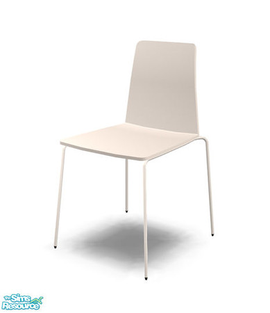 Sims 2 — Mondrian - Chair MESH by Murano — Puristic white chair.