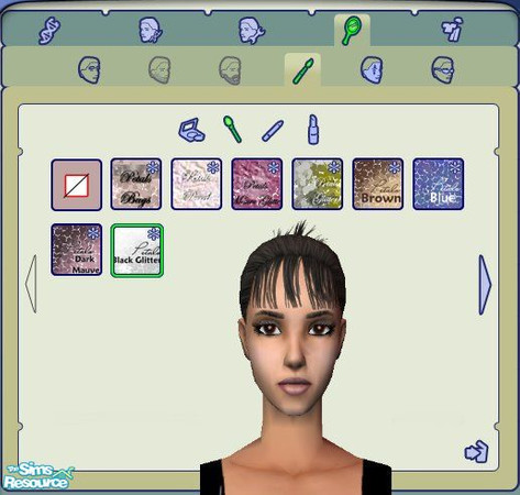 Sims 2 — Black & Silver by kollens — A blend ove black & silver glitter