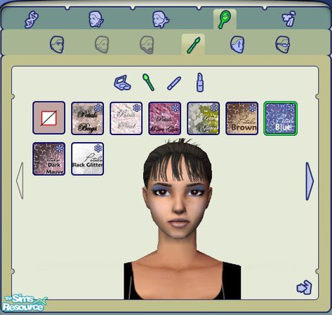 Sims 2 — Blue by kollens — Matches blue eyeliner