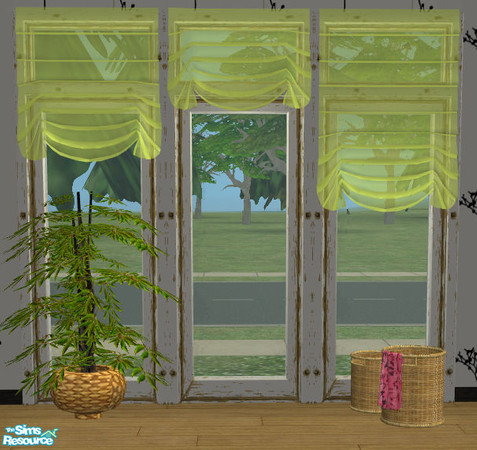 Sims 2 — apple halflong by Sophel21 — transparent roman blinds in 5 colors and 3 sizes (short, halflong and long). Mesh