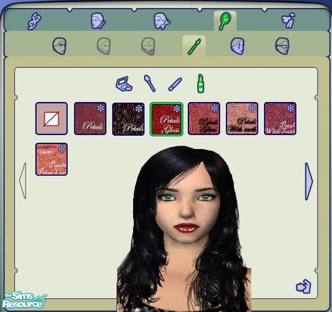 Sims 2 — Very Red by kollens — Glossy red lipstick