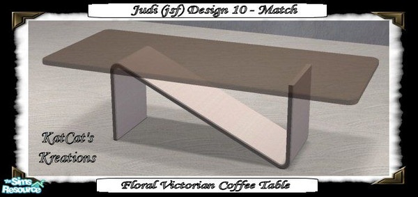 Sims 2 — D10M - Floral Victorian Coffee Table by KatCat — Recolor of the "Coffee for Four by Well Bred and Co."