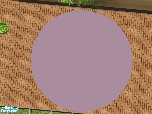 Sims 2 — Teatime-Dining - Rug Mesh by MysticVelvet — large circular rug, recolors will require this mesh to show up in