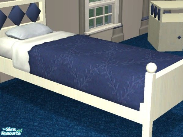 Sims 2 — Royal Jewels - Sapphire - Bedding by EarthGoddess54 — Part of the Royal Jewels (Sapphire) bedroom set for boys.