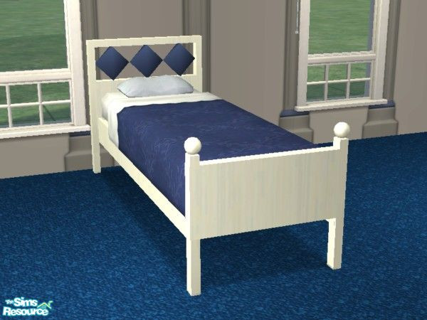 Sims 2 — Royal Jewels - Sapphire - Bed by EarthGoddess54 — Part of the Royal Jewels (Sapphire) bedroom set for boys. You
