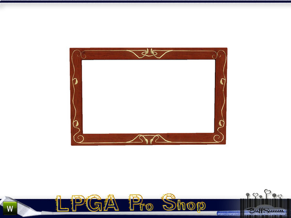 Sims 3 — LPGA Pro Shop Wallmirror by BuffSumm — In the tradition and sport of Woman's Golfing part of the LPGA Country
