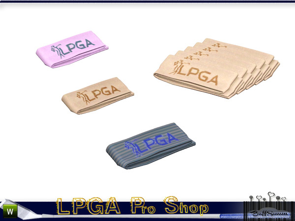 Sims 3 — LPGA Pro Shop Scarf, folded by BuffSumm — In the tradition and sport of Woman's Golfing part of the LPGA Country
